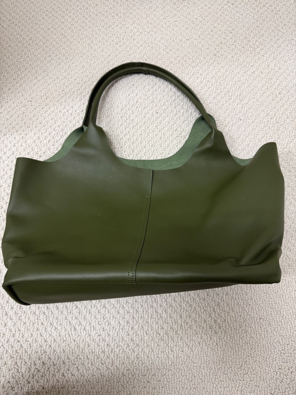 Anthropologie- Olive Green Tote Bag - Women's Everyday Carry